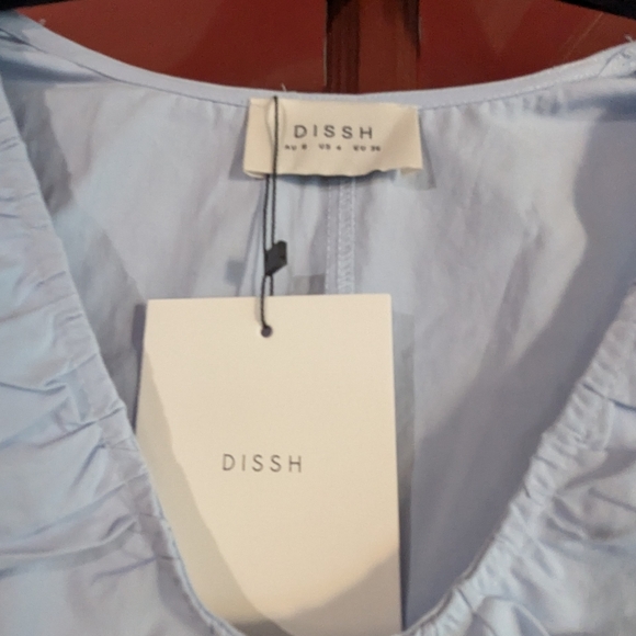 Dissh 'Gabby'  cornflower blue cotton mini NWT - Picture 8 of 13